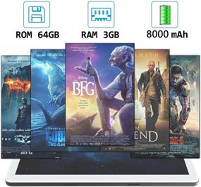 img 1 attached to 📱 Ultra-Fast 10-Inch Tablet: 2-in-1 Android 9.0, Ten-Core, 3GB RAM, 64GB Storage, 18MP Dual Camera, Wi-Fi, Bluetooth, GPS, 8000mAh Battery, with Keyboard, Mouse, Tablet Case, and More (Gray)