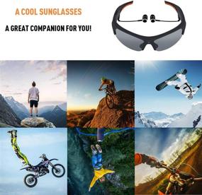 img 1 attached to Smart Bluetooth Camera Sunglasses: Full HD 1080P Video Recorder with Polarized 🕶️ Lens & 32GB Memory Card - Perfect for Driving, Riding, Fishing, and Outdoor Sports!