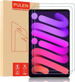 img 4 attached to 🔍 PULEN iPad Mini 6 Screen Protector (2-Pack) - HD Clear, 9H Hardness, Anti-Scratch Tempered Glass (6th Gen 2021, 8.3 Inch)