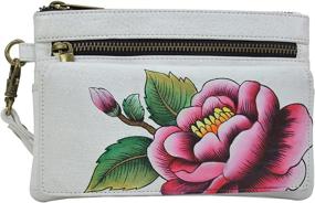 img 4 attached to 👜 Anna Anuschka Painted Wristlet Organizer Women's Handbags & Wallets - Stylish and Functional Accessories for Fashionable Women