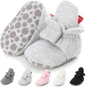 img 4 attached to 👶 LAFEGEN Baby Booties: Soft Lining, Non-Slip Gripper, Newborn Infant Slipper Socks