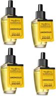 🍋 bath and body works limoncello wallflower fragrance refill: 4 pack 0.8 oz | long-lasting, refreshing scent for your home логотип