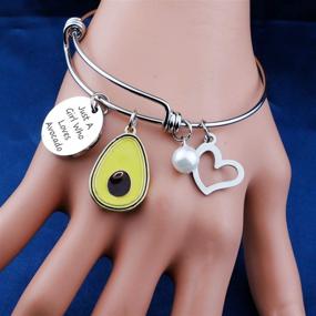 img 1 attached to EIGSO Avocado Bracelet Acocado Jewelry