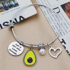 img 3 attached to EIGSO Avocado Bracelet Acocado Jewelry