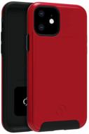 📱 nimbus9 iphone 11 (6.1") military spec cover: ultimate drop protection - cirrus 2 case in crimson, explained! logo