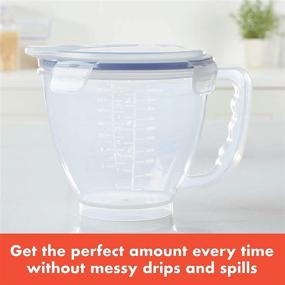 img 2 attached to 🥣 Convenient LocknLock Measuring Bowl with Handle - 33.81oz / 4.23 cup Capacity