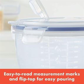 img 1 attached to 🥣 Convenient LocknLock Measuring Bowl with Handle - 33.81oz / 4.23 cup Capacity