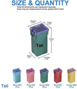 img 3 attached to 🔌 Высоко совместимый 30-полюсный комплект предохранителей JCASE для автомобилей Ford, Chevy/GM, Nissan и Toyota Pickup Trucks, Cars и SUV - высокий/стандартный профиль