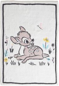 img 2 attached to Barefoot Dreams CozyChic Disney Bambi Одеяло для коляски - Лили, 30x40 дюймов