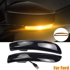 img 1 attached to 🚦 Jinfili Sequential LED Turn Signal Light Side Mirror Marker Lamp: Compatible with Ford Escape Ecosport 2013-2018, Focus 2012-2018 SE ST RS, C-Max 2013-2017 - Improved SEO