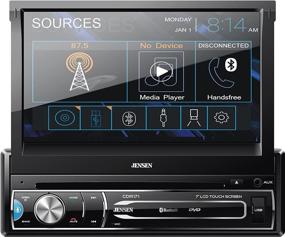 img 4 attached to Jensen CDR171 7-inch LED Media Touch Screen Single Din Car Stereo with CD & DVD Player, Bluetooth, USB Input, and More!