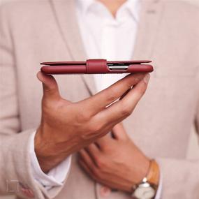 img 1 attached to 📱 LUPA iPhone 11 Wallet Case with Card Holder: Sleek Burgundy Purse Case for Men & Women