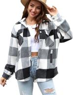 👚 ritatte womens shacket jacket: stylish flannel women's clothing for all occasions logo
