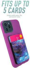 img 3 attached to 📱 Универсальный карман для карт расширяемый Smartish Stick-on Phone Wallet - Sidecar Slim - Подходит для iPhone и Android