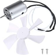 🔄 excelfu rv vent fan blade replacement with 12v d-shaft rv vent motor - perfect for rv bathroom fans and camper roof vent fans logo