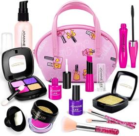 img 4 attached to 🎨 Pretend Makeup Set: UMIKU Birthday Cosmetics for Imaginative Play