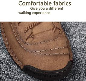 img 2 attached to Ultra Comfortable Leather Loafers: Breathable, Lightweight Driving Shoes