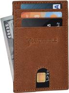 advanced front pocket slim wallets with rfid protection - the ultimate security and style combo! logo