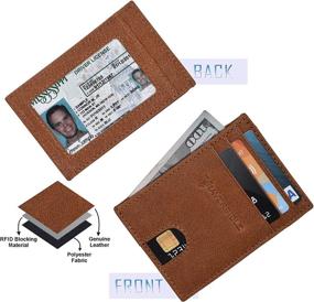 img 2 attached to Advanced Front Pocket Slim Wallets with RFID Protection - The Ultimate Security and Style Combo!