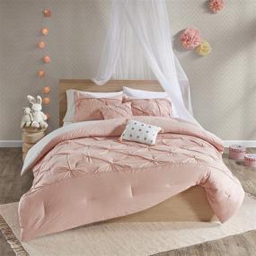 img 3 attached to 🌸 UHK10-0080 Urban Habitat Kids Aurora 4-Piece Cotton Reversible Comforter Set for Twin/Twin XL Size Beds - Blush