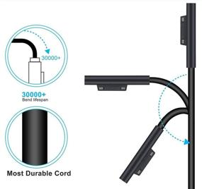 img 1 attached to 🔌 Surface Book 2 Charger - 102W Power Supply with Power Cord for Microsoft Surface Book 2, Surface Laptop, Surface Pro X, Pro 7, Pro 6, Pro 5, Surface Pro 4, Pro 3 (1834, 1835, 1793, 1813, 1832, 1798)