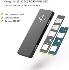 img 3 attached to GLOTRENDS Корпус для NVME SSD 22110 M.2 Key-M, совместимый со знаком Стрельца