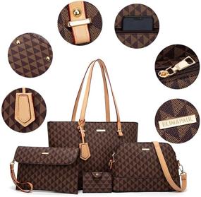 img 2 attached to 👜 Women's Synthetic Leather Shoulder Handbags, Wallets, and Satchels - Fashionable Collection