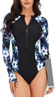 👙 yateen women's sleeveless zipper swimsuit in swimsuits & cover ups logo