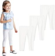 👧 cute and comfy: kids bron toddler little leggings - perfect girls' clothing! logo