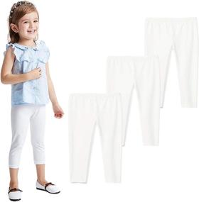 img 4 attached to 👧 Cute and Comfy: Kids Bron Toddler Little Leggings - Perfect Girls' Clothing!