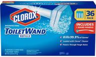 🧻 clorox toiletwand refills + wand model 30814 - 36 count: convenient and hygienic toilet cleaning solution logo