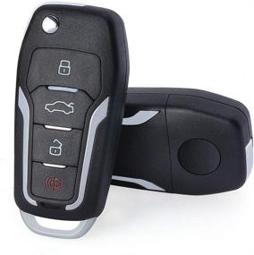 img 2 attached to 🔑 Upgraded Keymall Keyless Entry Flip Key FOB with 4D67 Chip, 314MHz, 4B Remote for Toyota 4Runner, Sequoia - Compatible with HYQ12BBX, HYQ12BAN, HYQ1512Y