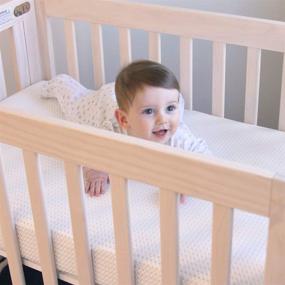 img 2 attached to Chemical-Free Lullaby Earth Breathe Safe Mini Crib Mattress: Dual-Firmness, Natural & Washable Protector Included