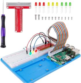 img 1 attached to 🔌 SunFounder Raspberry Pi RAB Holder Breadboard Kit with 830 Points – Solderless Circuit Board &amp; Raspberry Pi Holder for Arduino R3, Mega 2560 + Raspberry Pi 4B, 3B+, 3 Model B, 2 Model B, 1 Model B+