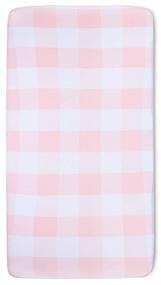 img 2 attached to Ely's & Co. Baby Crib Sheet - 100% Jersey Cotton - Pink Gingham Design - Baby Girl's Essential