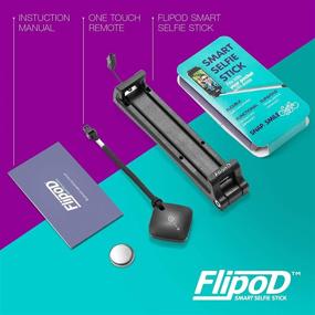 img 3 attached to 📷 Flipod Selfie Stick: The All-in-One Universal Extendable Smart Adjustable Phone Cradle Selfie Mount Tripod Stand Device with Remote Control for iPhone X/iPhone 8/8 Plus/iPhone 7/iPhone 7 Plus/Galaxy