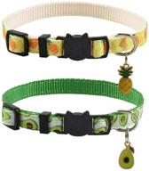 ximipet 2pcs breakaway cat collar - fruit pattern - adjustable safety collars for cats & kittens - 7-11.5in - includes accessories logo