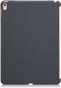 img 3 attached to 📱 Optimized 9.7 Inch iPad Pro Back Case - Charcoal Gray Companion Cover with Perfect compatibility for Smart Keyboard.