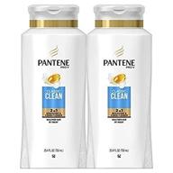 pantene pro-v classic clean 2 in 1 shampoo and conditioner: double pack deal, 25.4 fl oz each logo