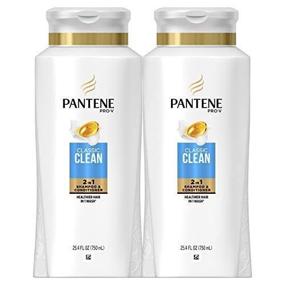 img 3 attached to Pantene Pro-V Classic Clean 2 in 1 Shampoo and Conditioner: Double Pack Deal, 25.4 Fl Oz Each