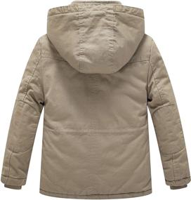 img 3 attached to 🧥 WenVen Boys' Winter Thicken Cotton Hooded Clothing for Optimal Warmth