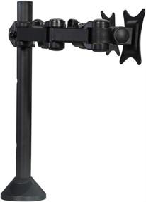 img 1 attached to SIIG Dual Monitor Desk Mount - Tilt, Swivel, Rotate, 🖥️ Extend - for 13 to 27 Inches Screens - Black (CE-MT0Q11-S1)