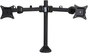 img 2 attached to SIIG Dual Monitor Desk Mount - Tilt, Swivel, Rotate, 🖥️ Extend - for 13 to 27 Inches Screens - Black (CE-MT0Q11-S1)