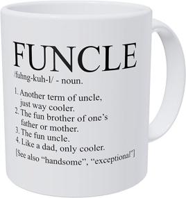 img 1 attached to 🔥 Wampumtuk Funcle Like A Dad Funny Coffee Mug - 11 Ounces