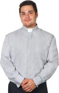 mens collar clergy shirt sleeves: stylish men's clothing for any occasion logo