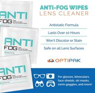 🔒 prevent fogging with anti-fog pre-moistened wipes: ideal for glasses, binoculars, face shields, ski masks, swim goggles - safeguard clarity on eyeglasses, mirrors, lenses, and windows (30 count) logo