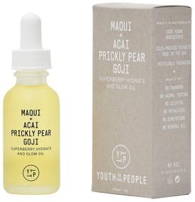 img 3 attached to 🌟 Youth To The People Superberry Hydrate + Glow Facial Oil - Fast-Absorbing Vegan Oil with Acai, Maqui, Prickly Pear + Goji for Skin Glow, Softening Fine Lines + Wrinkles - Clean Beauty (1oz)