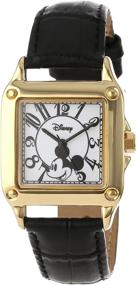 img 2 attached to Disney Womens W000475 Gold Tone Leather