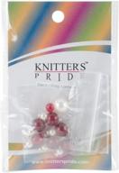 🔎 enhanced seo: knitter's pride kp800187 zooni stitch markers (7 pack) with vibrant colored beads in amaranth shade logo