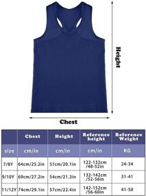 img 2 attached to 4-Pack Girls Dance Tank Tops Racerback Crop Sleeveless Tops for Gymnastics, Dancewear & More (Black, White, Grey, Navy Blue, 11-12 Years)